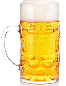 Equedynamics 32 oz Clear Plastic Beer Mug with Handle, Reusable Shatter-Resistant SAN Beer Stein, Dishwasher Safe Large Beverage Mug for Beer, Soda & Cold Drinks