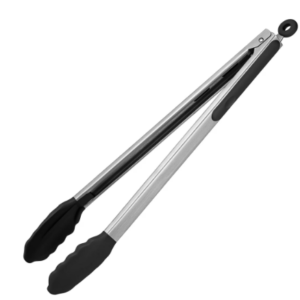 Equedynamics Kitchen Tongs for Household Use, Stainless Steel Food Serving Tongs with Non-Slip Grip for Cooking, Grilling, BBQ, Salad & Kitchen Serving