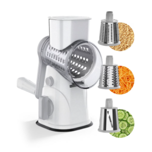 Equedynamics Manual Rotary Cheese Grater, Non-Electric Hand Crank Stainless Steel Food Grater for Cheese, Vegetables, Chocolate, Nuts & Kitchen Prep
