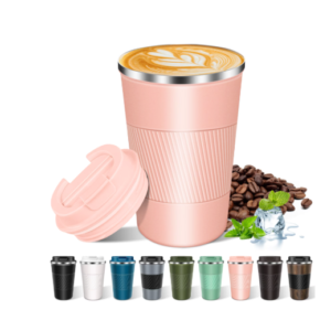 Equedynamics Travel Mug, Insulated Reusable Coffee Mug with Leakproof Lid, Portable Thermal Cup for Coffee, Tea, Water & Hot or Cold Beverages