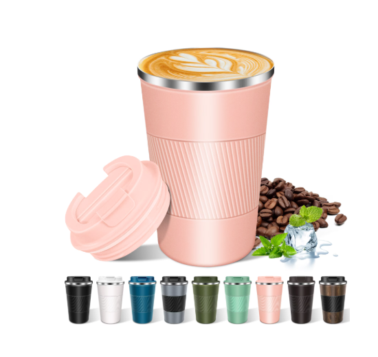 Equedynamics Travel Mug, Insulated Reusable Coffee Mug with Leakproof Lid, Portable Thermal Cup for Coffee, Tea, Water & Hot or Cold Beverages