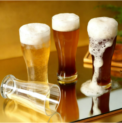 EqueDynamics Pilsner Drinking Glasses, Premium Tall Beer Glasses for Pilsner, Lager, Craft Beer & Wheat Beer, Crystal Clear Durable Glassware with Elegant Slim Design for Home Bar, Restaurant, Pub & Party Use - Image 4