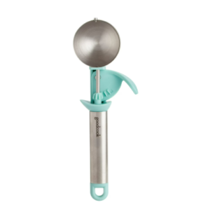 EqueDynamics Ice Cream Scoop, Heavy Duty Stainless Steel Ice Cream Scooper with Ergonomic Non-Slip Handle, Cookie Dough Scoop for Gelato, Sorbet, Frozen Yogurt, Fruit, Dessert, Kitchen Scoop for Home & Commercial Use