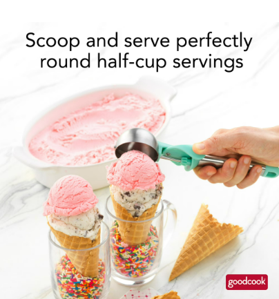 EqueDynamics Ice Cream Scoop, Heavy Duty Stainless Steel Ice Cream Scooper with Ergonomic Non-Slip Handle, Cookie Dough Scoop for Gelato, Sorbet, Frozen Yogurt, Fruit, Dessert, Kitchen Scoop for Home & Commercial Use - Image 6
