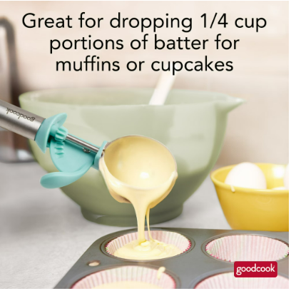 EqueDynamics Ice Cream Scoop, Heavy Duty Stainless Steel Ice Cream Scooper with Ergonomic Non-Slip Handle, Cookie Dough Scoop for Gelato, Sorbet, Frozen Yogurt, Fruit, Dessert, Kitchen Scoop for Home & Commercial Use - Image 2