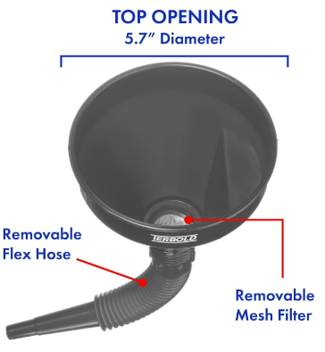 Equedynamics Automobile Oil Funnel, Durable Engine Oil Filling Funnel for Cars, Trucks, Motorcycles & Vehicle Maintenance - Image 6